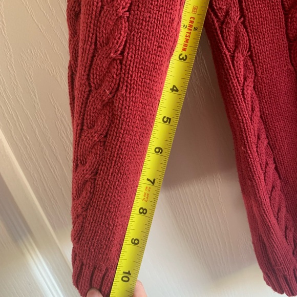 NorthStyle Women's Rich Red Cable Knit Sweater - Picture 11 of 11